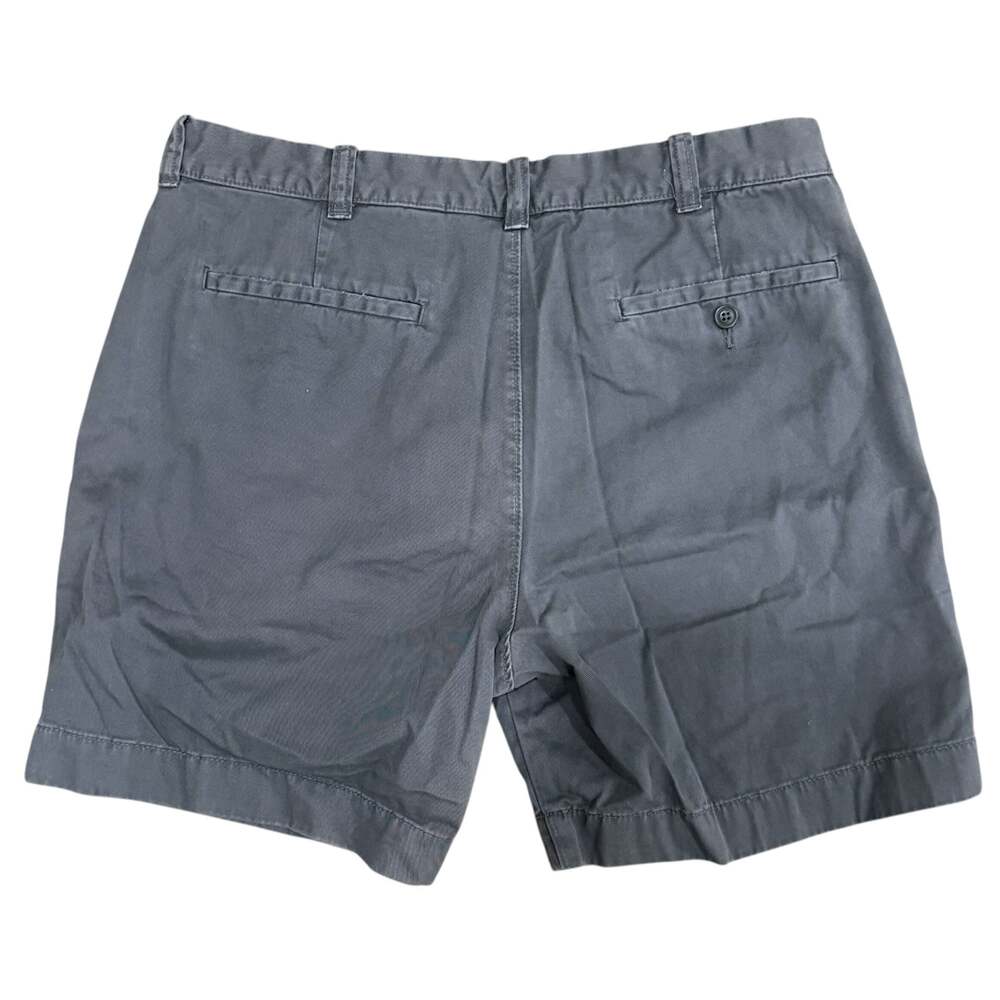 J.Crew Stanton 9" Chino Shorts Men's Grey Flat Front Cotton Twill 34 - Picture 3 of 6
